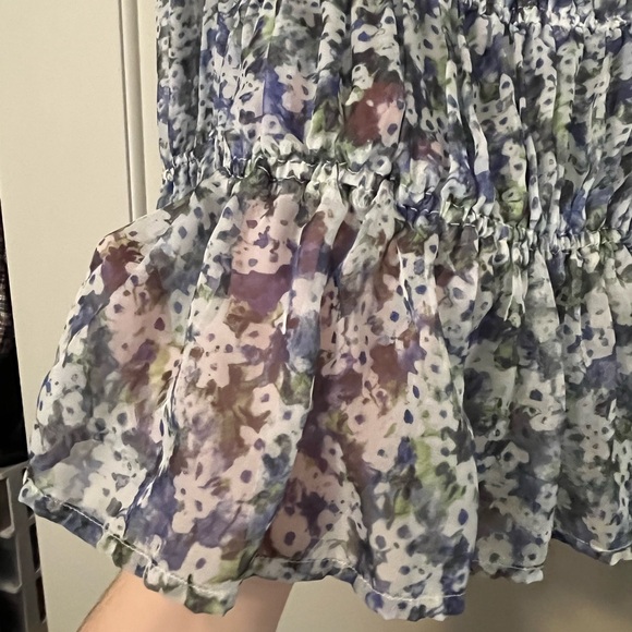 GHOSPELL- Brand New Elegant Floral Ruffle Blouse - Picture 6 of 10